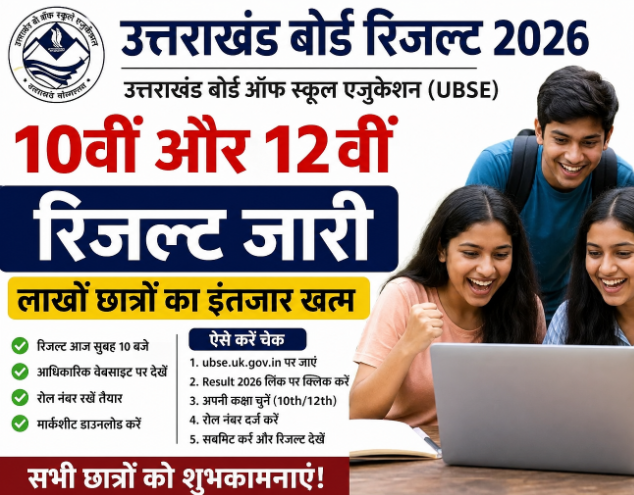 उत्तराखंड बोर्ड रिजल्ट