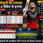 विराट कोहली का धमाका, RCB ने KKR को 6 विकेट से हराया