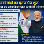 प्रधानमंत्री मोदी का यूरोप दौरा शुरू: भारत-यूरोप संबंधों को मिलेगी नई दिशा